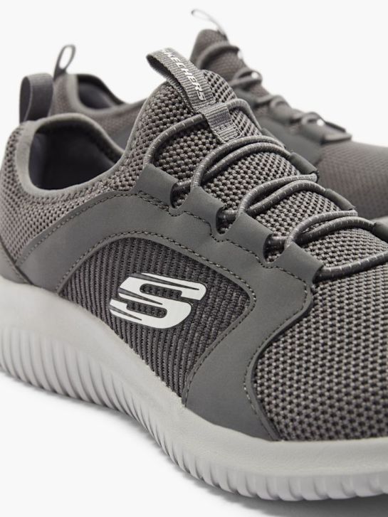 skechers elite flex slip-on treinador cinza deichmann