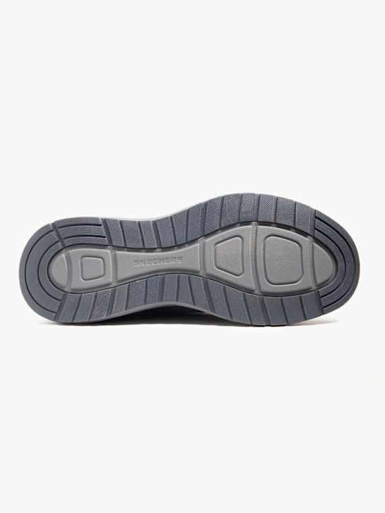 skechers de risco passeio swift ajuste slip-on treinador cinza deichmann