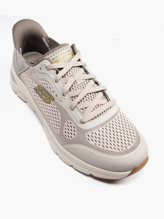 skechers arco conforto amp swift fit trainer taupe deichmann