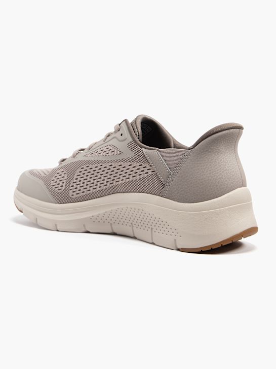 skechers arco conforto amp swift fit trainer taupe deichmann