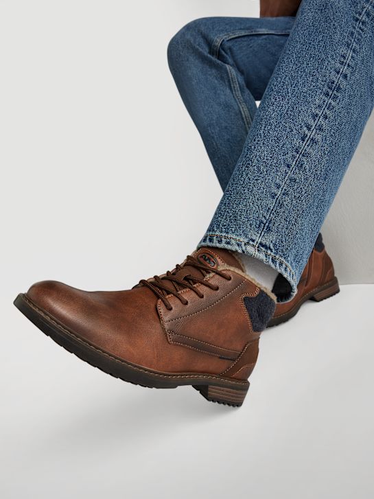 sou sapato atado a ankle boot marrom deichmann