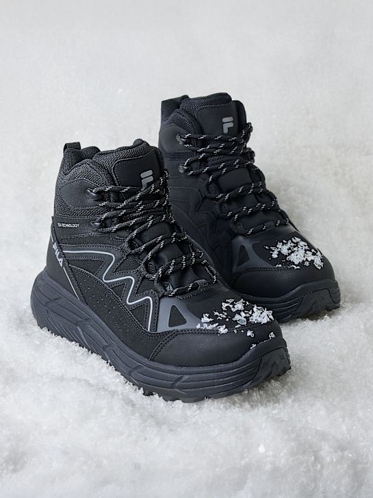 fila lace-up bota preta deichmann