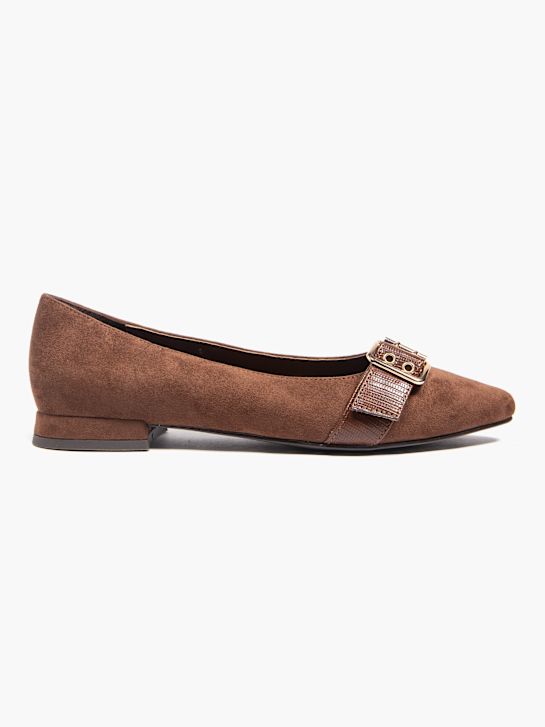 passarela ballet flat marrom deichmann