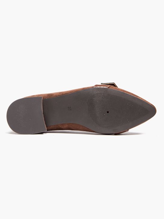 passarela ballet flat marrom deichmann
