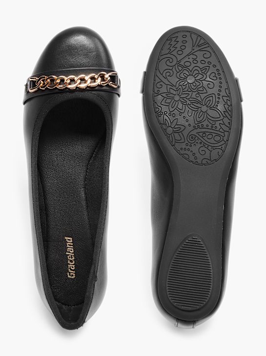 graceland ballet flat preto deichmann