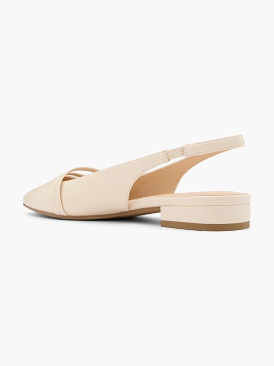 graceland slingback ballet televisão bege deichmann