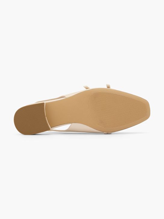 graceland slingback ballet televisão bege deichmann