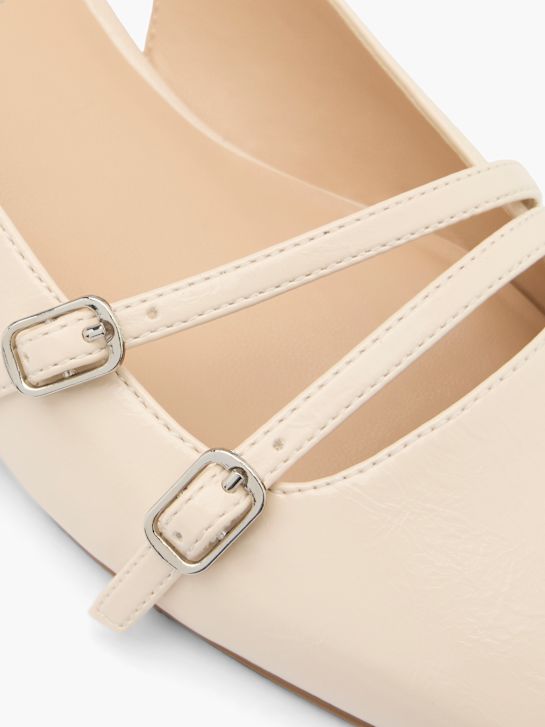 graceland slingback ballet televisão bege deichmann
