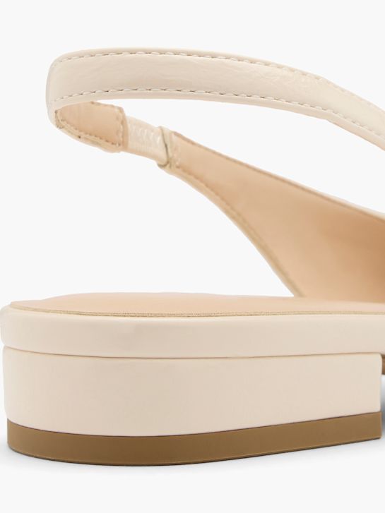graceland slingback ballet televisão bege deichmann