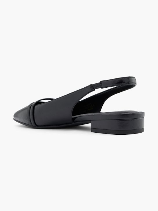 graceland slingback ballet flat preto deichmann