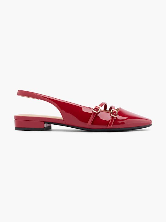 graceland slingback ballet televisão vermelho deichmann