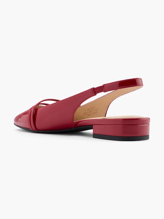 graceland slingback ballet televisão vermelho deichmann