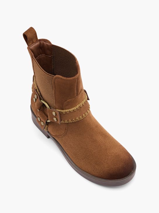 passarela de salto chelsea boot bege deichmann