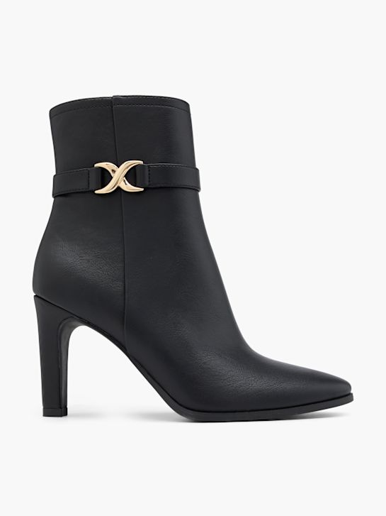 passarela clássica ankle boot preta deichmann