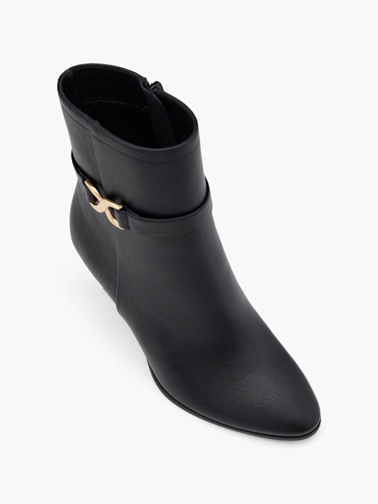 passarela clássica ankle boot preta deichmann