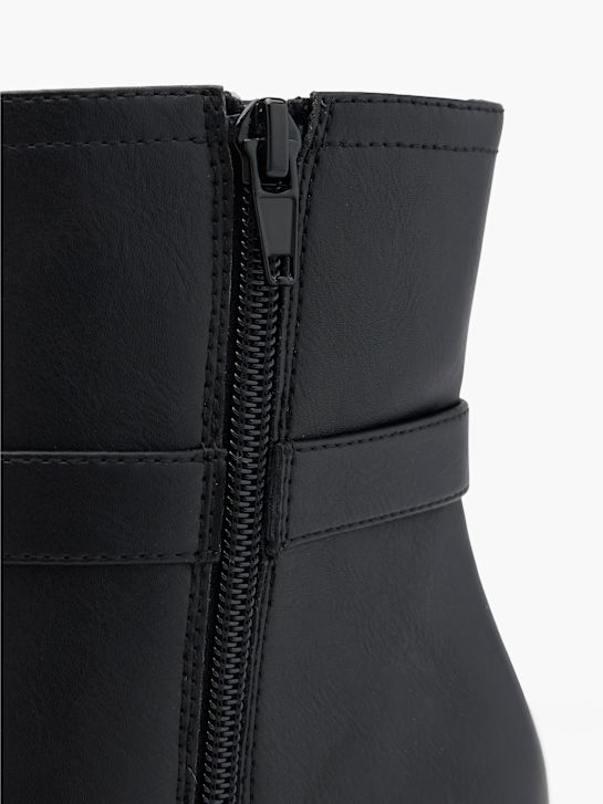 passarela clássica ankle boot preta deichmann