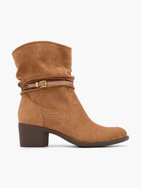 graceland clássica ankle boot marrom deichmann
