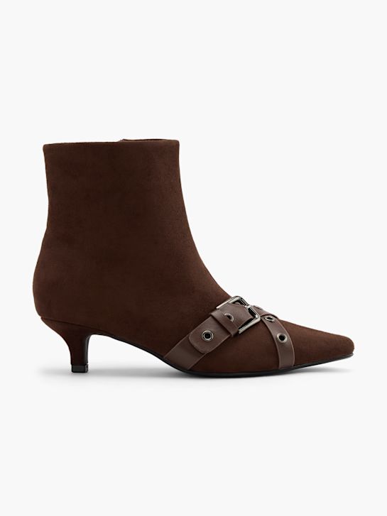passarela clássica ankle boot marrom deichmann