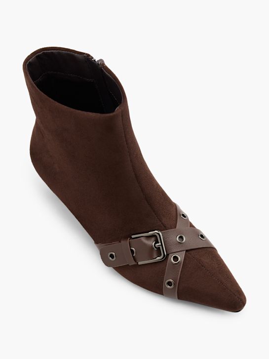 passarela clássica ankle boot marrom deichmann