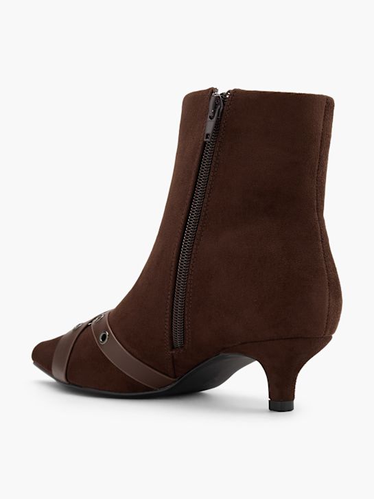 passarela clássica ankle boot marrom deichmann