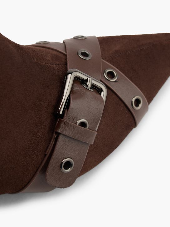 passarela clássica ankle boot marrom deichmann