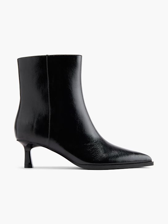 passarela clássica ankle boot preta deichmann