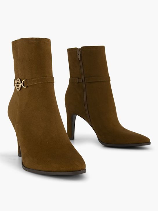 esprit clássica ankle boot de conhaque deichmann