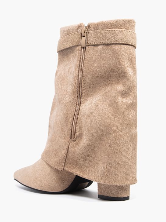 trufa clássica ankle boot bege deichmann
