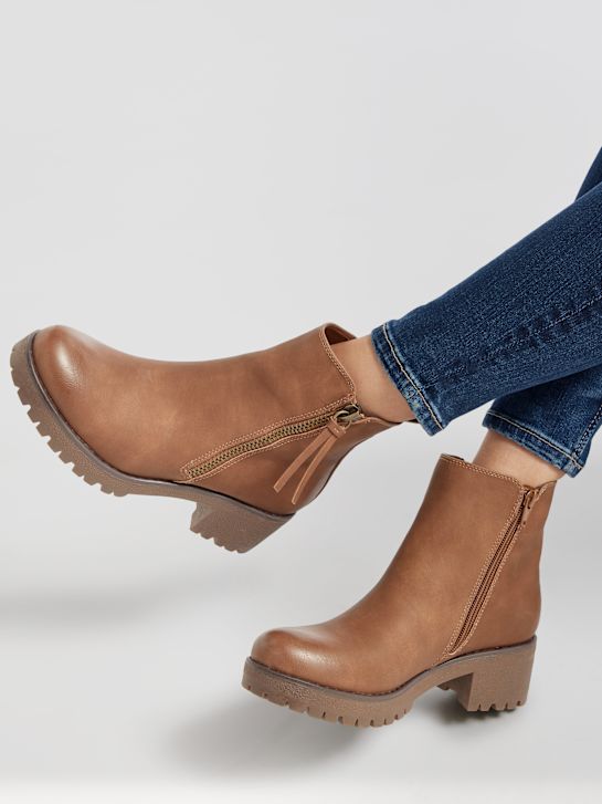 graceland clássica ankle boot marrom deichmann