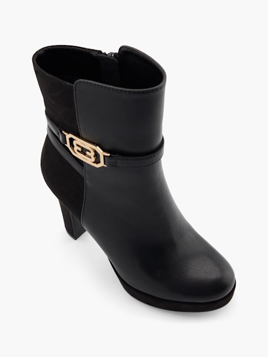 passarela clássica ankle boot preta deichmann