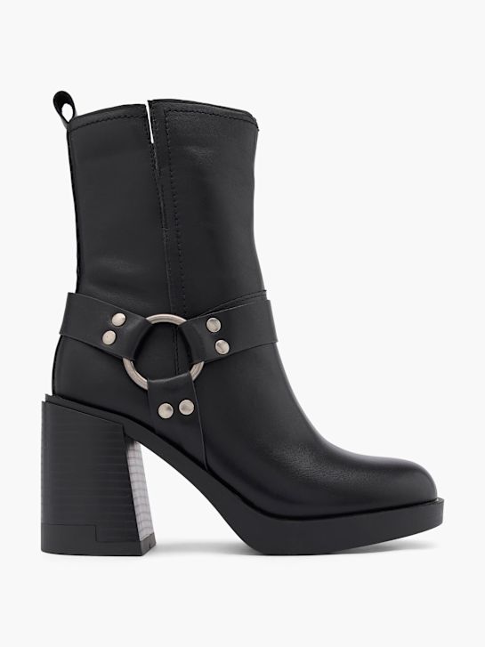 passarela clássica ankle boot preta deichmann