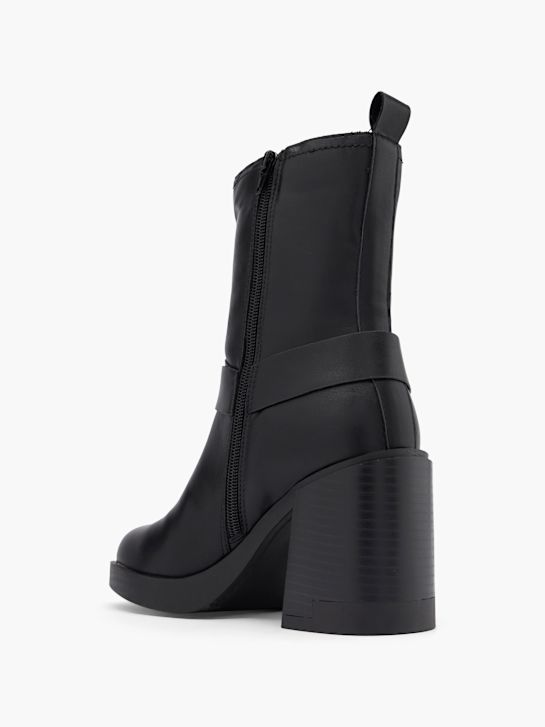 passarela clássica ankle boot preta deichmann