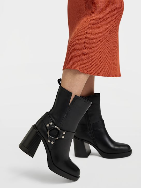 passarela clássica ankle boot preta deichmann