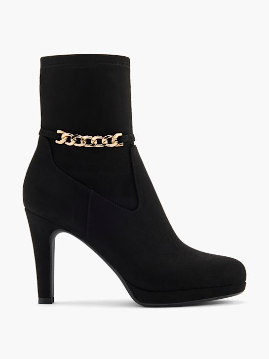 passarela clássica ankle boot preta deichmann
