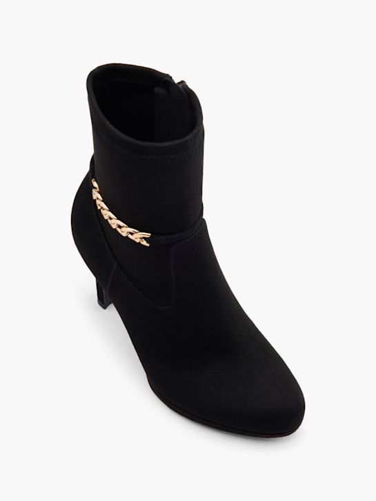 passarela clássica ankle boot preta deichmann