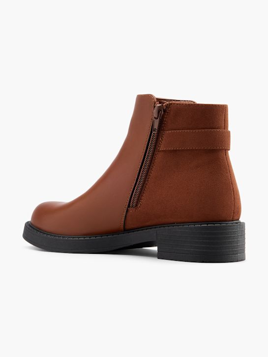 graceland clássica ankle boot de conhaque deichmann