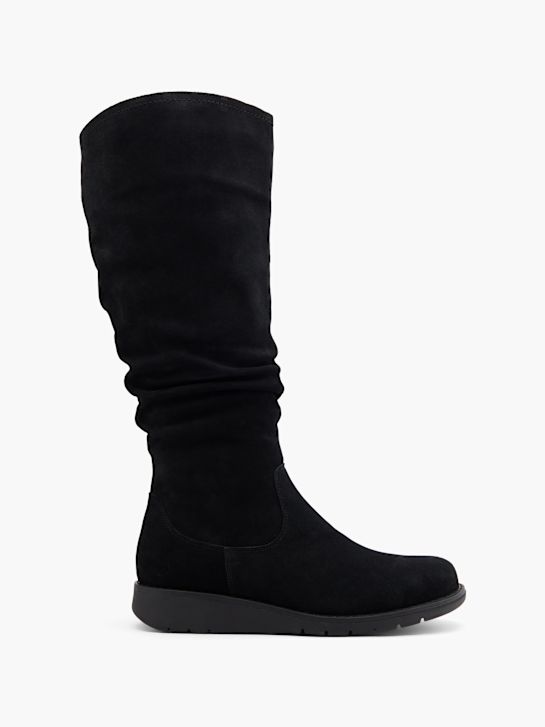 hush puppies a altura do joelho bota preta deichmann