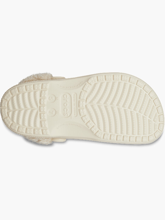 crocs baya forrado fuzz correia entupir bege deichmann
