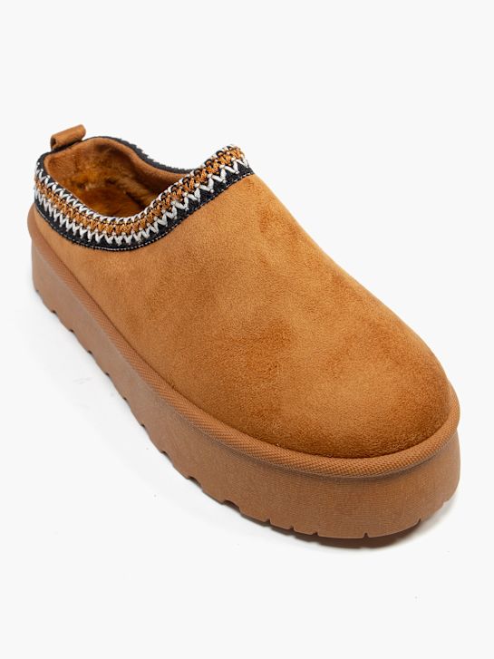 graceland é fechado atrás chinelo marrom deichmann