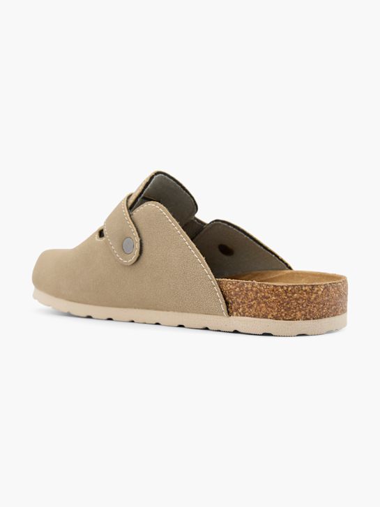 graceland é fechado atrás chinelo taupe deichmann