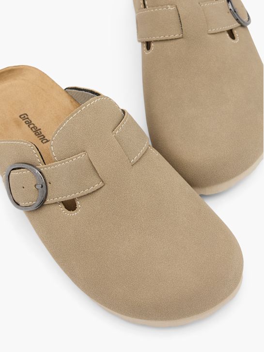 graceland é fechado atrás chinelo taupe deichmann