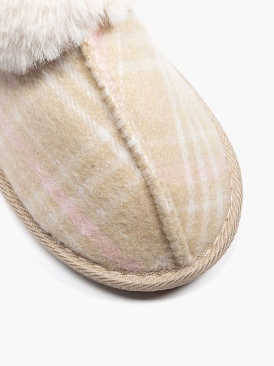 casa mia fechado atrás chinelo creme deichmann