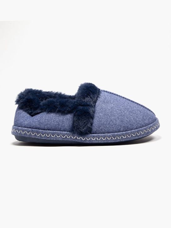 casa mia fechado atrás chinelo azul deichmann