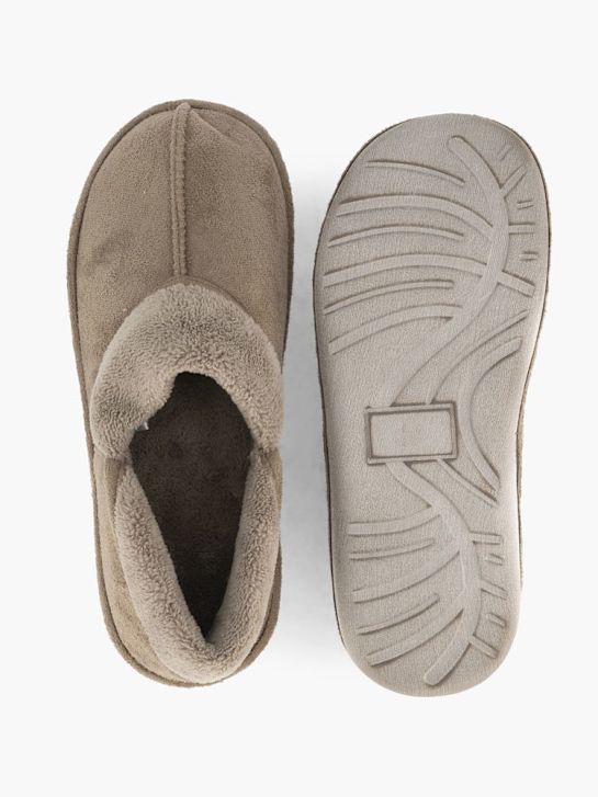 deichmann fechado atrás chinelo taupe deichmann