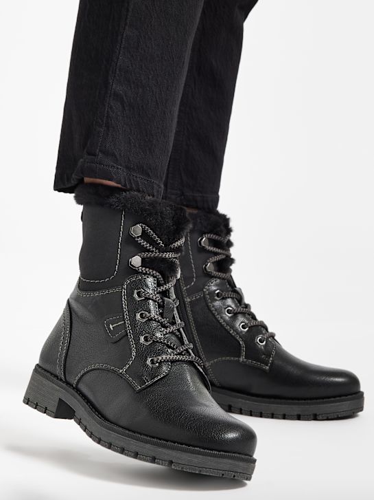 fácil de rua atado a ankle boot preto deichmann