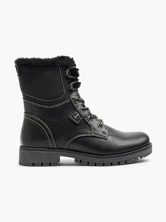 fácil de rua atado a ankle boot preto deichmann