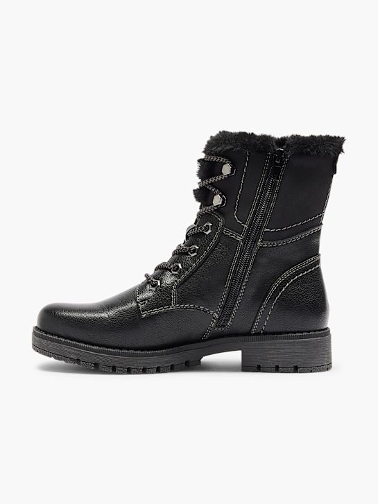 fácil de rua atado a ankle boot preto deichmann
