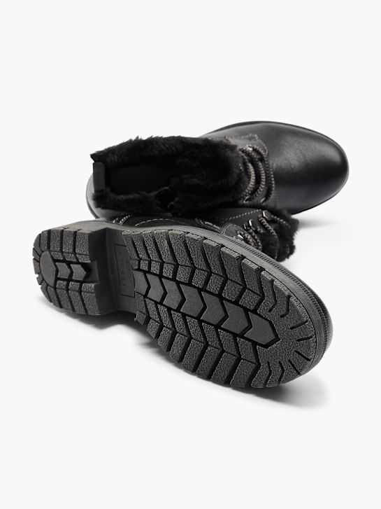 fácil de rua atado a ankle boot preto deichmann
