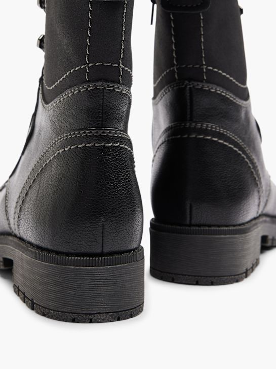 fácil de rua atado a ankle boot preto deichmann