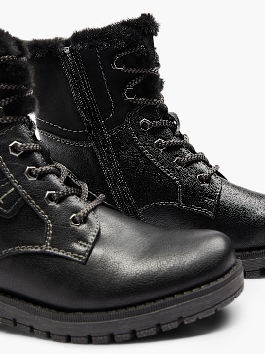 fácil de rua atado a ankle boot preto deichmann